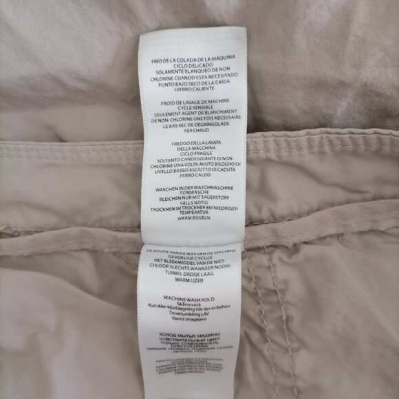 Michael Michael Kors Womens Beige Zipped Pocket Tapered Leg Capri Pant Size 8 - Picture 8 of 8